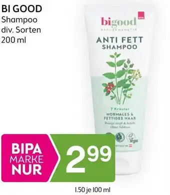 Bipa BI GOOD Shampoo div. Sorten 200 ml Angebot