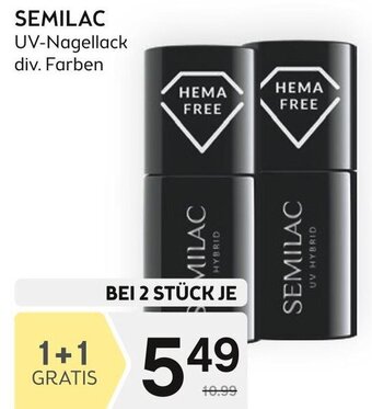 Bipa SEMILAC UV-Nagellack div. Farben Angebot