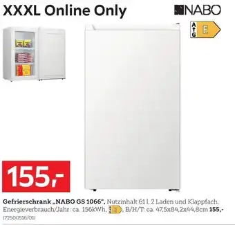 XXXLutz NABO Gefrierschrank „NABO GS 1066" Angebot
