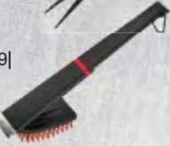 Hagebau Grillreinigungsbürste mit Edelstahlschaber Borsten aus Nylon, mit Kunststoff-griff, Schaber aus Edelstahl. Ca. 35x7,2x7,8 cm Angebot