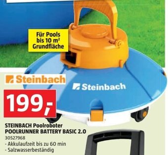 Bauhaus STEINBACH Poolroboter POOLRUNNER BATTERY BASIC 2.0 Angebot