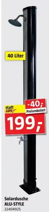 Bauhaus Solardusche ALU-STYLE 22404925 40 Liter Angebot
