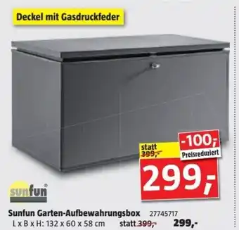 Bauhaus Sunfun Garten-Aufbewahrungsbox 27745717 LxBxH: 132 x 60 x 58 cm Angebot