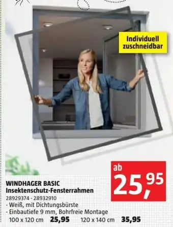 Bauhaus WINDHAGER BASIC Insektenschutz-Fensterrahmen Angebot