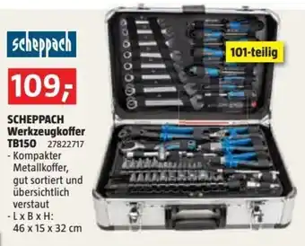 Bauhaus SCHEPPACH Werkzeugkoffer TB150 27822717 Angebot