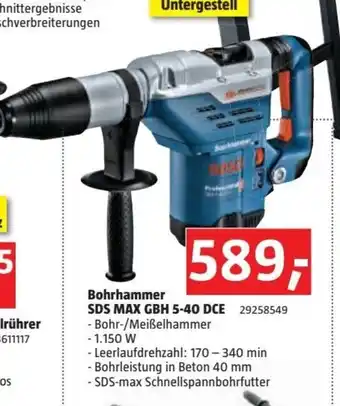 Bauhaus Bohrhammer SDS MAX GBH 5-40 DCE 29258549 Angebot