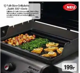 Hagebau Full-Size-Grillplatte ,,Spirit 300"-Serie Angebot