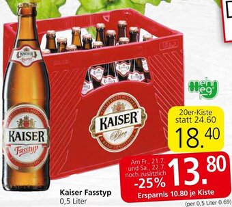 Spar Kaiser Fasstyp 0,5 Liter Angebot