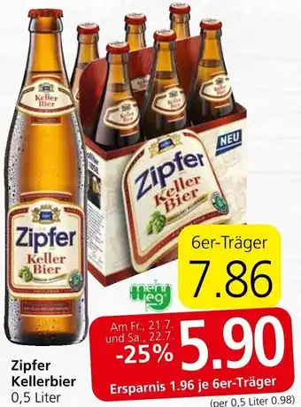 Spar Zipfer Kellerbier 0,5 Liter Angebot
