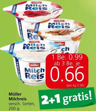 Spar Müller Milchreis versch. Sorten, 200 g Angebot