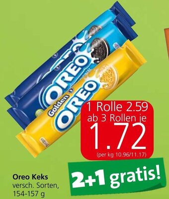Spar Oreo Keks versch. Sorten, 154-157 g Angebot