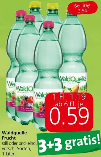 Spar Waldquelle Frucht still oder prickelnd, versch. Sorten, 1 Liter Angebot