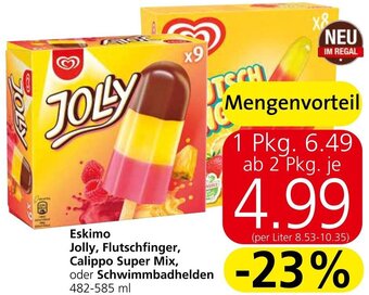 Spar Eskimo Jolly, Flutschfinger, Calippo Super Mix, oder Schwimmbadhelden 482-585 ml Angebot