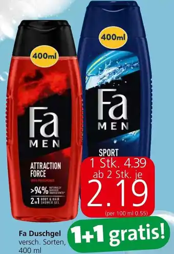 Spar Fa Duschgel versch. Sorten, 400ml Angebot