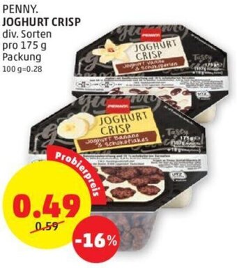 PENNY PENNY. JOGHURT CRISP div. Sorten pro 175 g Angebot