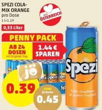 PENNY SPEZI COLA-MIX ORANGE pro Dose Angebot