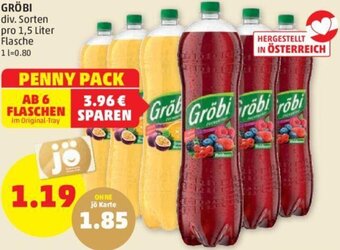 PENNY GRÖBI div. Sorten pro 1,5 Liter Angebot