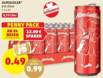 PENNY ALMDUDLER** pro Dose 0,33 Liter Angebot