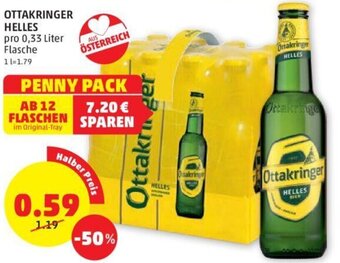 PENNY OTTAKRINGER HELLES pro 0,33 Liter Flasche Angebot