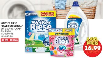 PENNY WEISSER RIESE PULVER UNIVERSAL* od. GEL* od. CAPS* div. Sorten Angebot