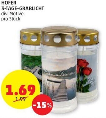 PENNY HOFER 3-TAGE-GRABLICHT div. Motive pro Stück Angebot
