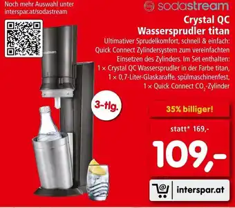 Interspar sodastream Crystal QC Wassersprudler Angebot