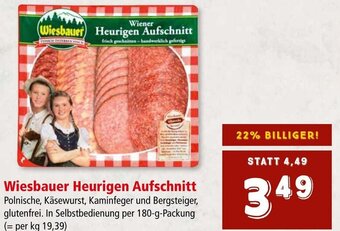 Interspar Wiesbauer Heurigen Aufschnitt per 180-g-Packung Angebot