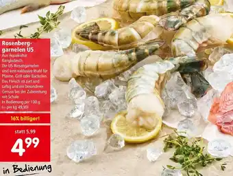 Interspar Rosenberg-garnelen U5 In Bedienung per 100 g Angebot