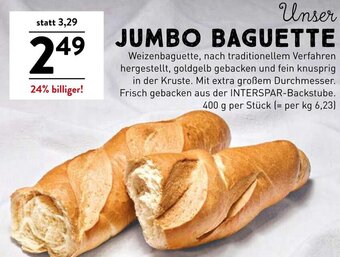 Interspar JUMBO BAGUETTE Angebot