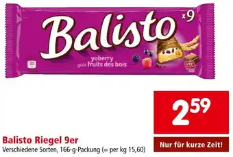 Interspar Balisto Riegel 9er Verschiedene Sorten, 166-g-Packung Angebot