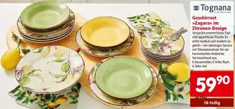 Interspar Tognana Geschirrset >>Zagara« im Zitronen-Design 18-teilig Angebot