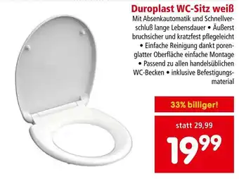 Interspar Duroplast WC-Sitz weiß Angebot