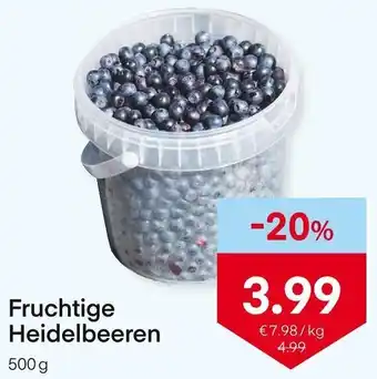 MPreis Fruchtige Heidelbeeren 500 g Angebot