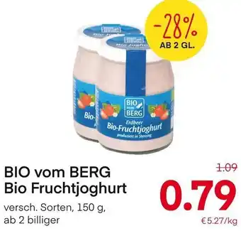 MPreis BIO vom BERG Bio-Fruchtjoghurt versch. Sorten, 150 g, Angebot