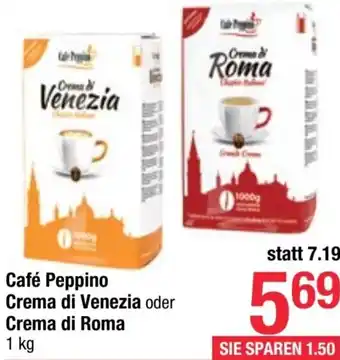 Maximarkt Café Peppino Crema di Venezia oder Crema di Roma 1 kg Angebot