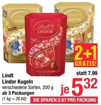 Maximarkt Lindt Lindor Kugeln verschiedene Sorten, 200 g Angebot