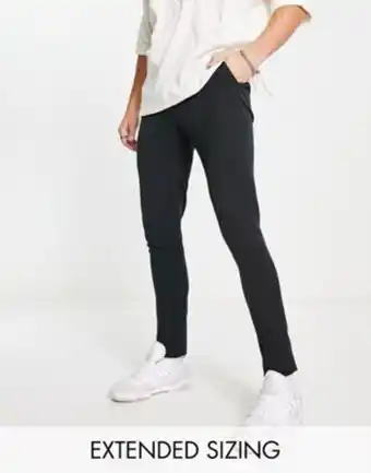 ASOS Asos design – superenge, elegante hose in schwarz Angebot