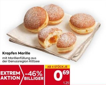 Billa Krapfen Marille mit Marillenfüllung aus der Genussregion Kittsee Angebot