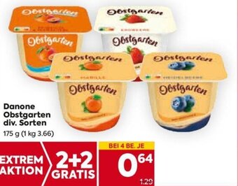 Billa Danone Obstgarten div. Sorten 175 g Angebot