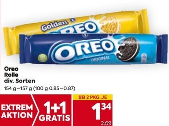 Billa Oreo Rolle div. Sorten 154 g - 157 g Angebot