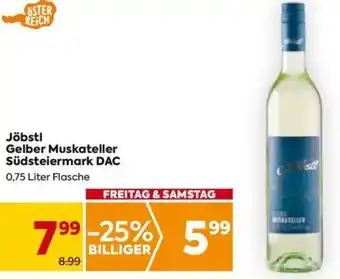Billa Jöbstl Gelber Muskateller Südsteiermark DAC 0,75 Liter Flasche Angebot