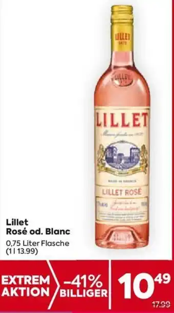 Billa Lillet Rosé od. Blanc 0,75 Liter Flasche Angebot