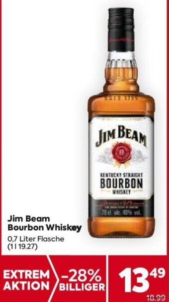 Billa Jim Beam Bourbon Whiskey 0,7 Liter Flasche Angebot