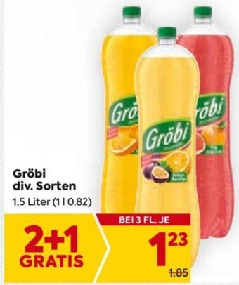 Billa Gröbi div. Sorten 1,5 Liter Angebot