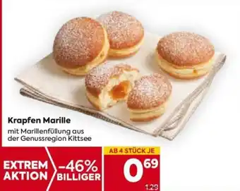 Billa Krapfen Marille mit Marillenfüllung aus der Genussregion Kittsee Angebot