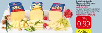 Eurospar Schärdinger Gouda, Edamer oder Käse nach holländischer Art aus Österreich, 100 g Angebot