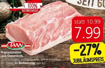 Eurospar Karreebraten aus Österreich, per kg Angebot