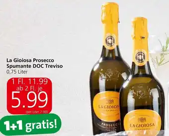 Eurospar La Gioiosa Prosecco Spumante DOC Treviso 0,75 Liter Angebot