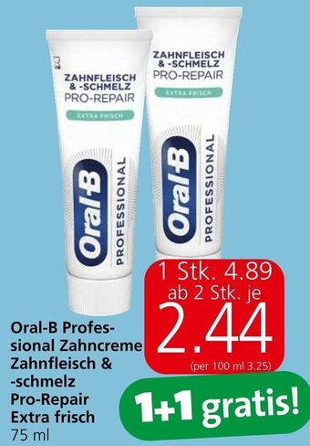 Eurospar Oral-B Professional Zahncreme Zahnfleisch & -schmelz Pro Repair Extra Frisch 75 ml Angebot