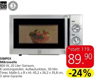Eurospar SIMPEX Mikrowelle Angebot